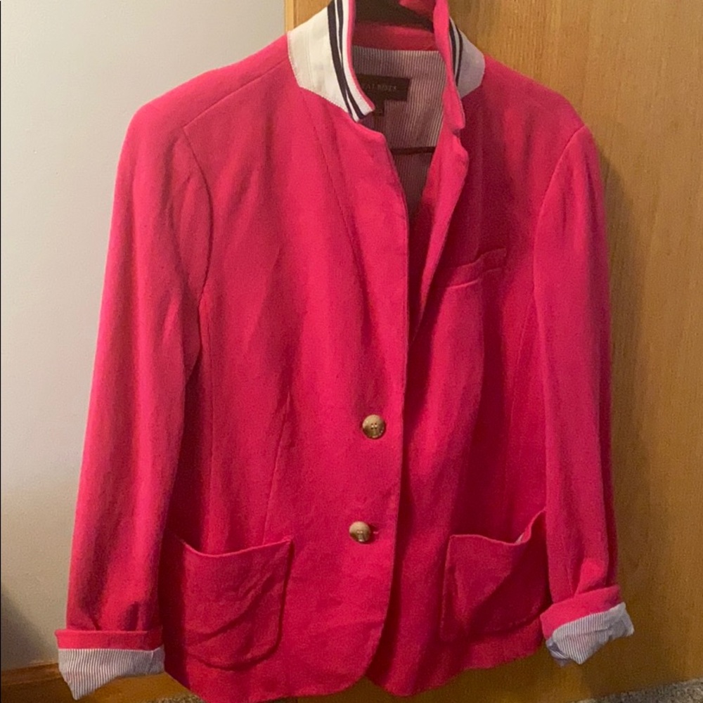 Talbots pink blazer